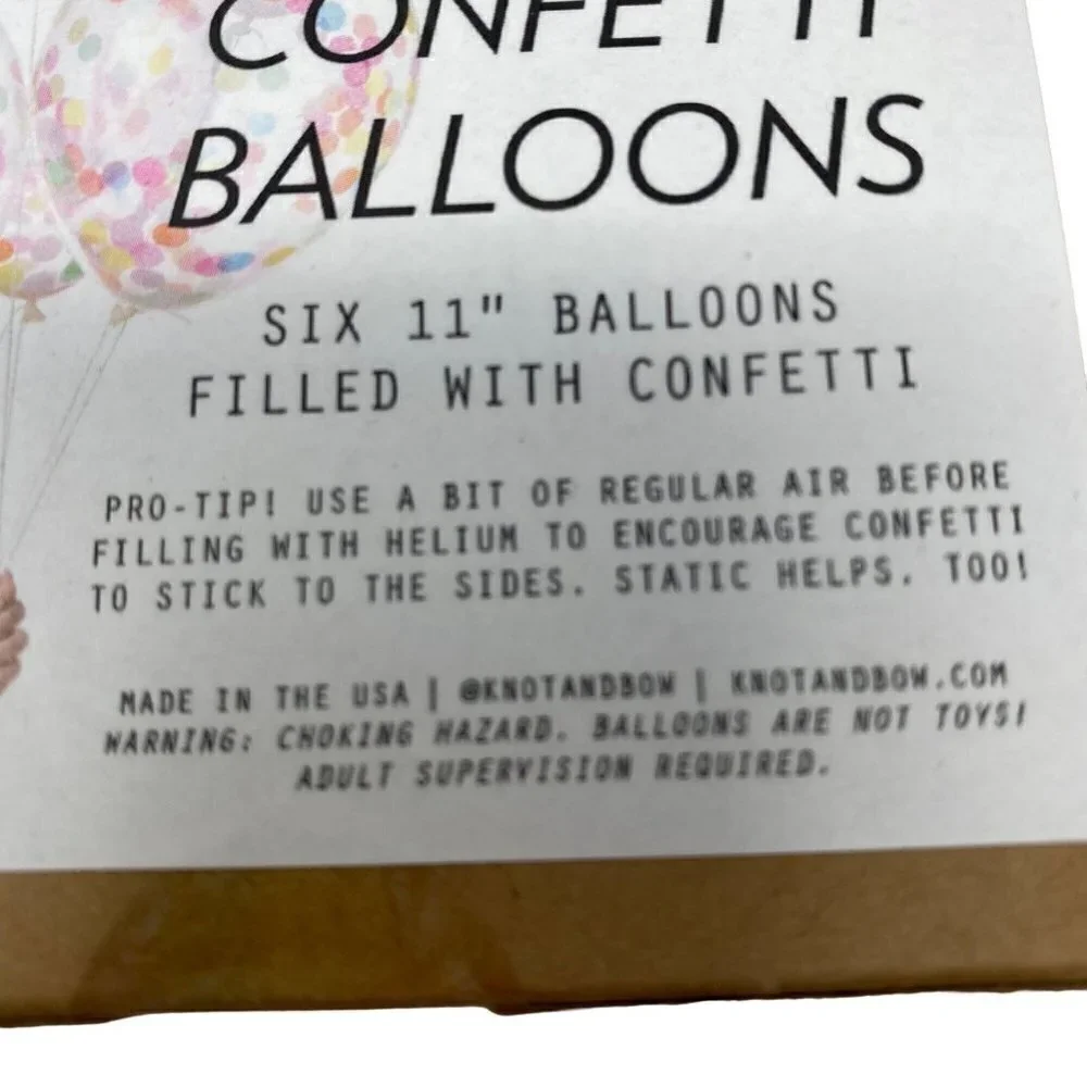 KNOT & BOW - 6 ASSORTED PRE-FILLED CONFETTI 11